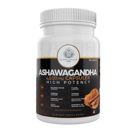 Ashwagandha 1000 mg High Potency Natural Health – Control del Estrés, Energía, Hormonas y Bienestar Integral