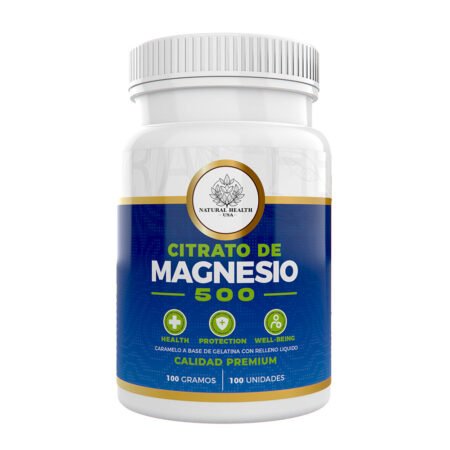Citrato de Magnesio 500 Natural Health – Recuperación, Relajación y Bienestar Integral
