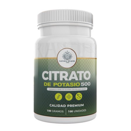 Citrato de Potasio 500 Natural Health – Equilibrio Electrolítico, Energía y Salud Muscular