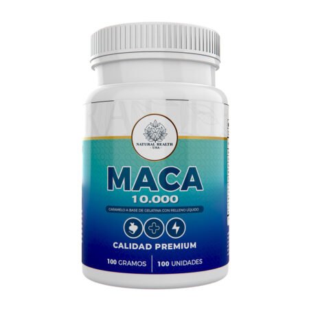 Maca 10.000 Natural Health – Energía, Libido, Equilibrio Hormonal y Vitalidad Total